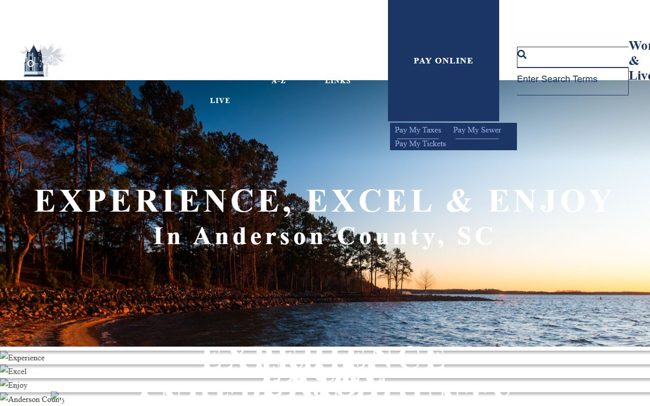 Anderson County government website for background check services