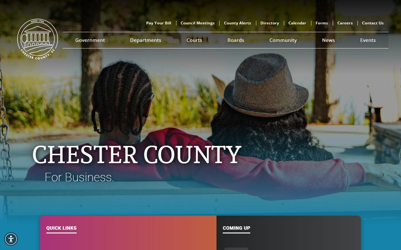 Chester County government resources for background check access