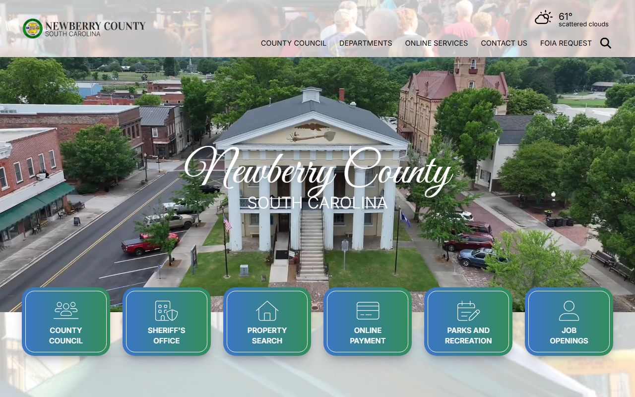 Newberry County government website for public records and background checks