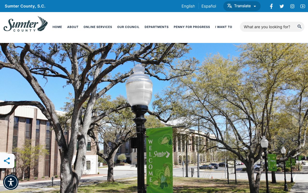 Sumter County government website for background check information